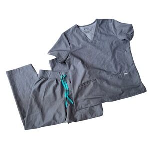 FIGS Women's XL Casma Top XL/P Livingston Scrub Set Technical Collection